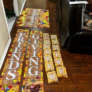 Friendsgiving Fall Banner bundle set